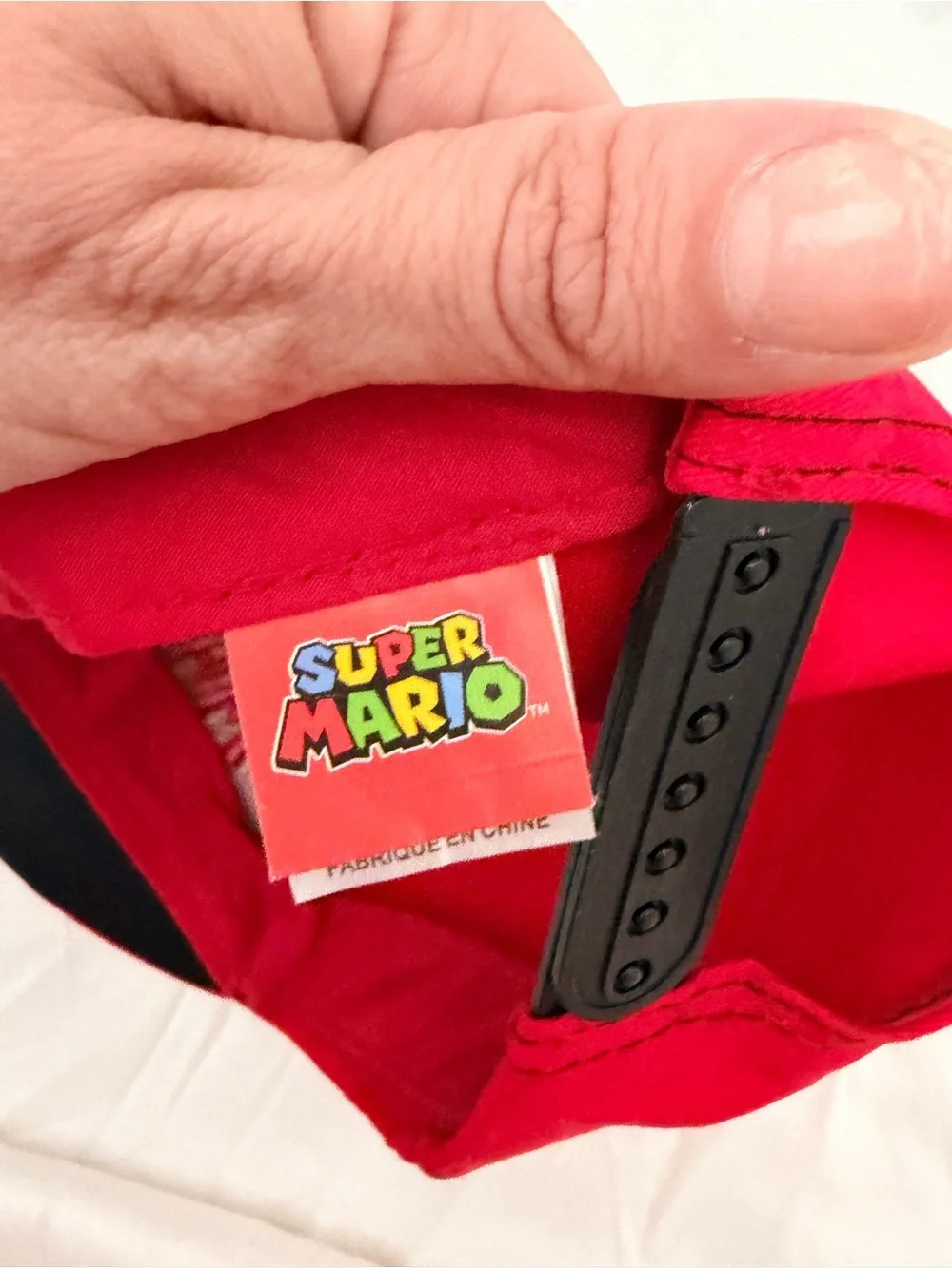 Nintendo Super Mario Red and Black Kids Baseball Hat